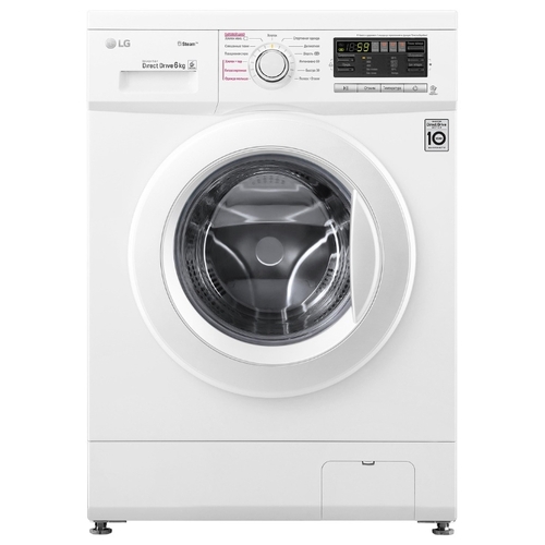 Обзор стиральной машины LG F1296NDS0: Флагман с прямым приводом и стиркой паром