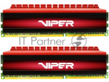 Оперативная память Patriot Viper Steel, DDR4, 16GB (2x8 GB), 3000 MHz, CL16, DIMM, радиатор, чёрный 8