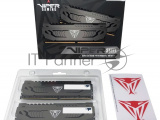 Оперативная память Patriot Viper Steel, DDR4, 32GB (2x16 GB), 3200 MHz, CL16, DIMM, радиатор, чёрный 6