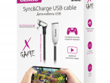 Кабель OLMIO 038745  X-Game USB 2.0 - lightning, 1.2м, 2.1A Чёрный 1