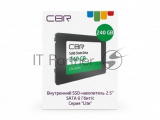 Накопитель SSD CBR Lite, 2.5", 240Gb, SATA III, R/W 550/520 2