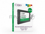 Накопитель SSD CBR Lite, 2.5", 240Gb, SATA III, R/W 550/520 0