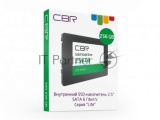 Накопитель SSD CBR SSD-256GB-2.5-LT22, 256Gb, SATA III, 2.5", R/W 550/520 3