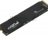 Накопитель SSD Crucial P3, 1Tb, M.2 2280, PCIe 3.0 x4, NVMe, R/W 3500/3000 3