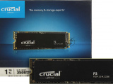 Накопитель SSD Crucial P3, 1Tb, M.2 2280, PCIe 3.0 x4, NVMe, R/W 3500/3000 8
