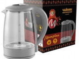 Чайник электрический МАТРЁНА MA-009 стекло серый 1