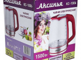 Чайник электрический АКСИНЬЯ КС-1006 красный 2