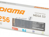 Накопитель SSD Digma Mega S3 DGSM3256GS33T, 256Gb, PCIe 3.0 x4, M.2 2280, NVMe, R/W 2040/1270 0