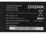 Накопитель SSD Digma Meta S69, 1ТБ, PCIe 4.0 x4, M.2 2280, NVMe, R/W 5200/4700 0