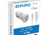 Зарядное устройство от прикуривателя 12-24в EXPLOYD EXPLOYD EX-Z-581 TYPE-C 3.4А 2.4А+1А 2хUSB белый C 0