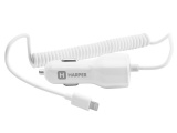 Зарядное устройство от прикуривателя 12-24в Harper HARPER CCH-3115 АЗУ 2.1A + кабель LIGHTNING белый 1