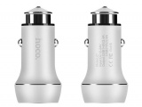 Зарядное устройство от прикуривателя 12-24в Hoco HOCO Z7 "Kingkong" 2.4A 2xUSB серебро 1