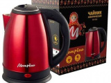 Чайник электрический МАТРЁНА MA-002 нержавейка красный 1