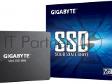 Накопитель SSD Gigabyte, 256Gb, 2.5", SATA III, R/W 520/500 9