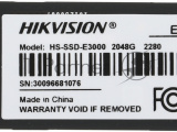 Накопитель SSD Hikvision E3000, 2048GB, PCIe 3.0 x4, M.2 2280, NVMe, R/W 3476/3137 6
