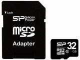 Карта памяти Silicon power micro SDHC 32 Gb+адаптер Class 10 0
