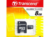 Карта памяти Transcend micro SDHC 8 Gb+адаптер Class 10 0
