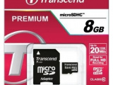 Карта памяти Transcend micro SDHC 8 Gb+адаптер Class 10 1