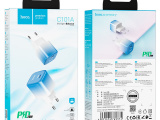 Зарядное устройство от сети 220в Hoco C101A PD20W синий 0