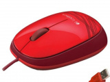 Мышь проводная  Logitech M-105 Красный 0