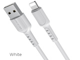 Кабель Borofone BX16 Easy lightning 1м (белый) 0