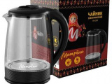 Чайник электрический МАТРЁНА MA-009 стекло черный 1