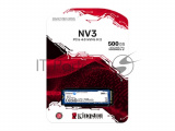 Накопитель SSD Kingston NV3, 500GB, M.2 2280, PCIe 4.0 x4, NVMe, R/W 5000/3000 0