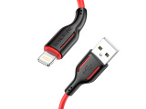 Кабель Borofone BX63 Charming lightning 1м чёрно-красный 0