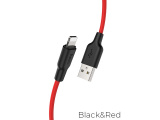 Кабель Hoco X21 Plus lightning 2м чёрно-красный 0