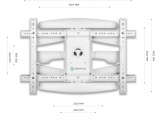 Кронштейн для TV ONKRON M6L Белый 4