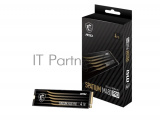 Накопитель SSD MSI SPATIUM M480 PRO, 4TB, PCIe 4.0 x4, M.2 2280, NVMe, R/W 7400/7000 1