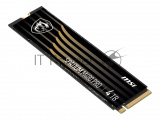 Накопитель SSD MSI SPATIUM M480 PRO, 4TB, PCIe 4.0 x4, M.2 2280, NVMe, R/W 7400/7000 2