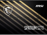 Накопитель SSD MSI SPATIUM S270, 240GB, 2.5", SATA III, R/W 500/400 9