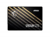 Накопитель SSD MSI SPATIUM S270, 960GB, 2.5", SATA III, R/W 500/450 1