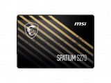 Накопитель SSD MSI SPATIUM S270, 960GB, 2.5", SATA III, R/W 500/450 0