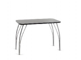 Стол обеденный БИТЕЛ АСТРА Шимо Ясень Темный/Металлик 0