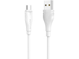 Кабель Borofone BX18 Optimal  micro 1м белый 0