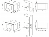 Печь свч встраиваемая SMEG MP122B1 2
