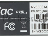 Накопитель SSD Netac NV3000, 250GB, PCIe 3.0 x4, M.2 2280, NVMe, R/W 3000/1400 2