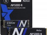 Накопитель SSD Netac NV5000-N, 2Tb, M.2 2280, PCIe 4.0 x4, NVMe, R/W 4800/4400, с радиатором 6