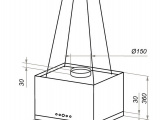 Вытяжка Maunfeld Box Rope (Isla) 50 черное стекло 0