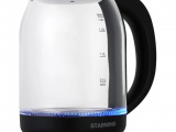 Чайник электрический Starwind SKG1779 прозрачный/черный 0