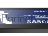 Накопитель SSD Netac SA500, 128Gb, SATA III, 2.5", R/W 500/400 5