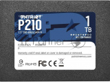 Накопитель SSD Patriot P210, 1TB, SATA III, 2.5", R/W 520/430 1