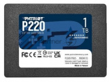 Накопитель SSD Patriot P220, 1TB, SATA III, 2.5", R/W 550/500 2