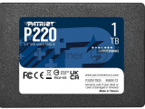 Накопитель SSD Patriot P220, 1TB, SATA III, 2.5", R/W 550/500 3