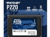 Накопитель SSD Patriot P220, 1TB, SATA III, 2.5", R/W 550/500 10