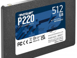 Накопитель SSD Patriot P220, 512GB, SATA III, 2.5", R/W 550/500 2