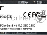 Накопитель SSD Patriot P300, 128GB, PCIe 3.0 x4, M.2 2280, NVMe, R/W 1600/600 5