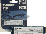 Накопитель SSD Patriot P300, 2TB, PCIe 3.0 x4, M.2 2280, NVMe, R/W 2100/1650 6